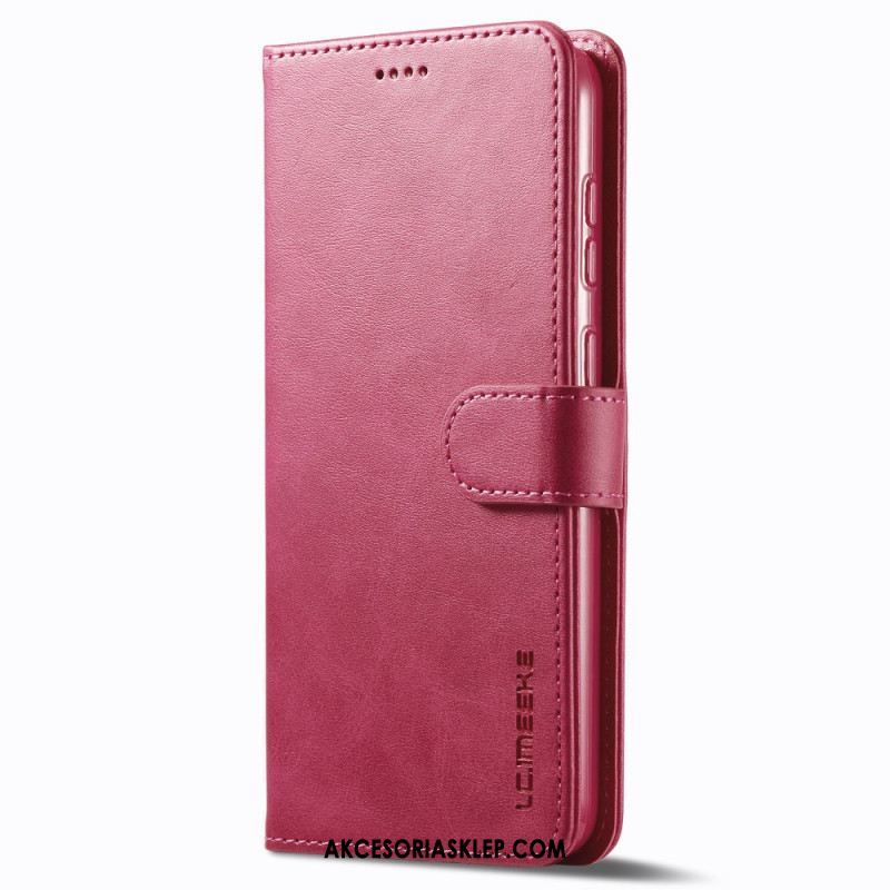 Etui Folio Samsung Galaxy S24 5g Efekt Skóry Lc.imeeke Etui Ochronne