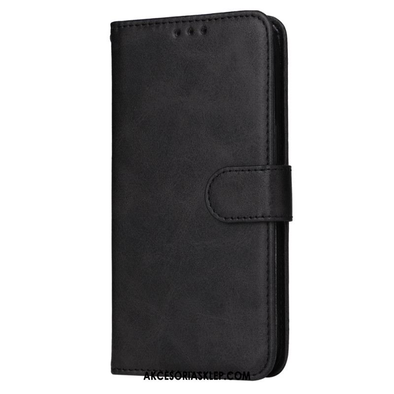 Etui Folio Samsung Galaxy S24 5g Efekt Skóry Z Paskiem Etui Ochronne