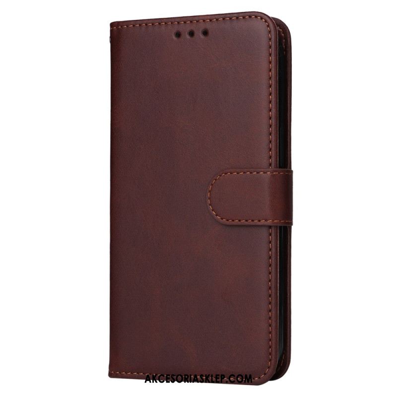 Etui Folio Samsung Galaxy S24 5g Efekt Skóry Z Paskiem Etui Ochronne