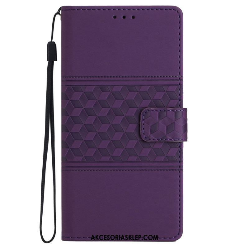 Etui Folio Samsung Galaxy S24 5g Wzór Diamentowego Paska