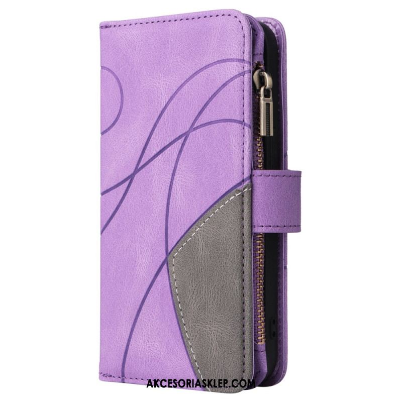 Etui Folio Samsung Galaxy S24 Fe Dwukolorowy Portfel Etui Ochronne