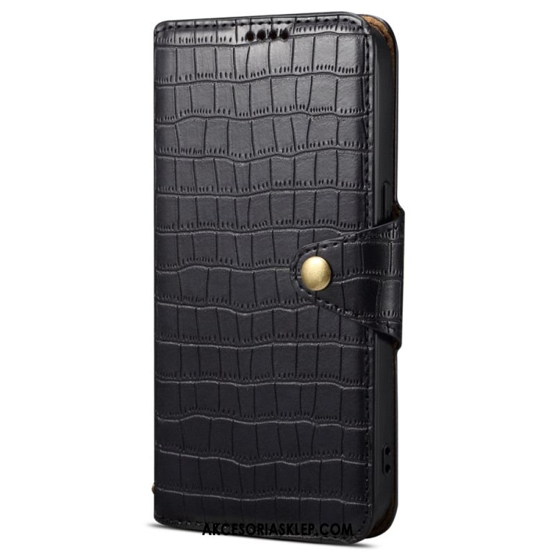 Etui Folio Samsung Galaxy S24 Plus 5g Tekstura Krokodyla Etui Ochronne