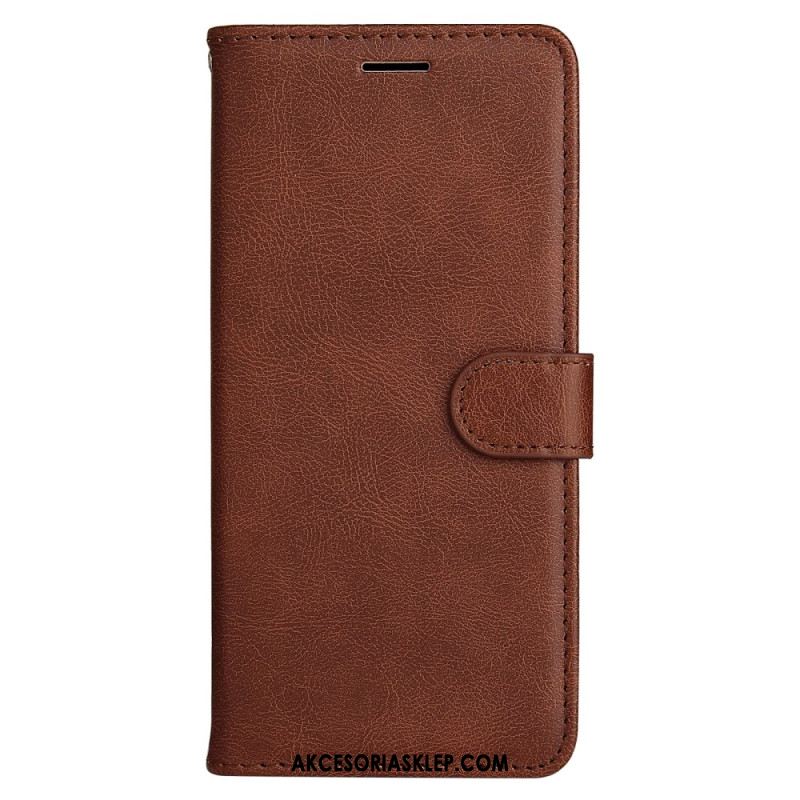 Etui Folio Samsung Galaxy S24 Ultra 5g Jednolity Kolor Z Paskiem Etui Ochronne