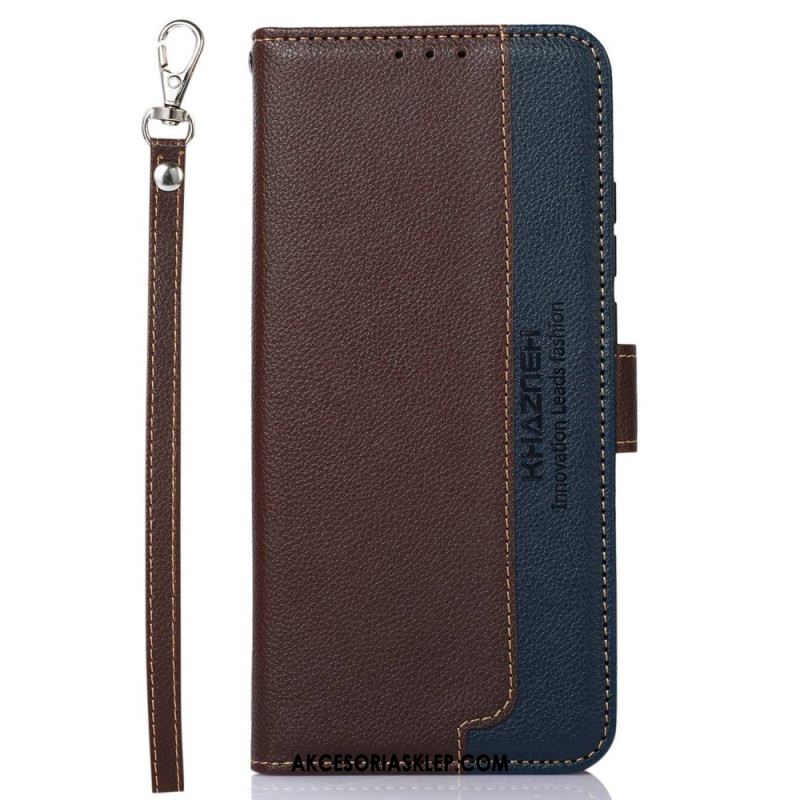 Etui Folio Samsung Galaxy S24 Ultra 5g Z Blokadą Rfid Khazneh Etui Ochronne