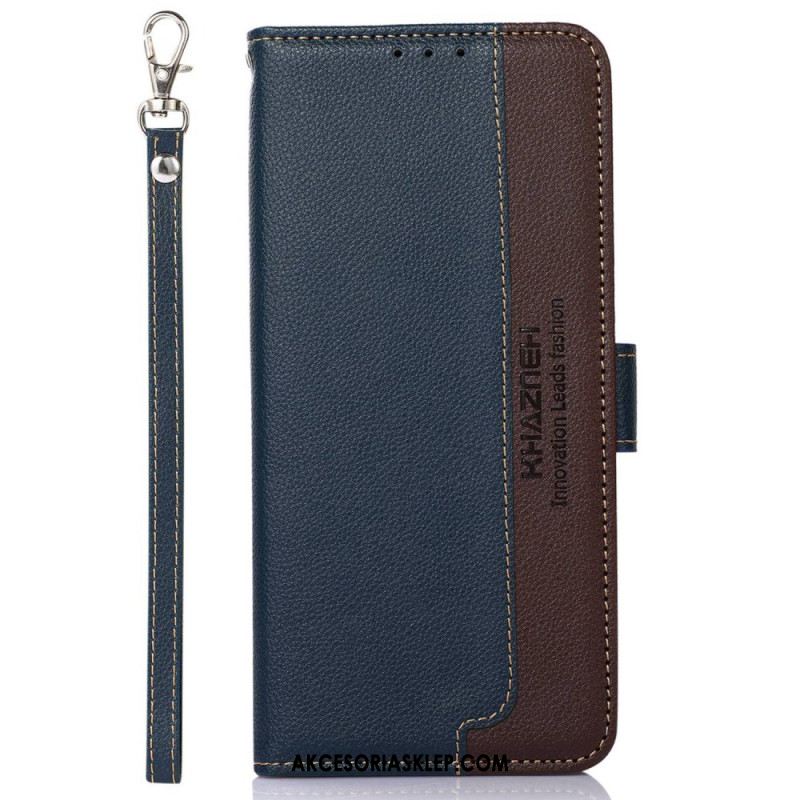 Etui Folio Samsung Galaxy S24 Ultra 5g Z Blokadą Rfid Khazneh Etui Ochronne