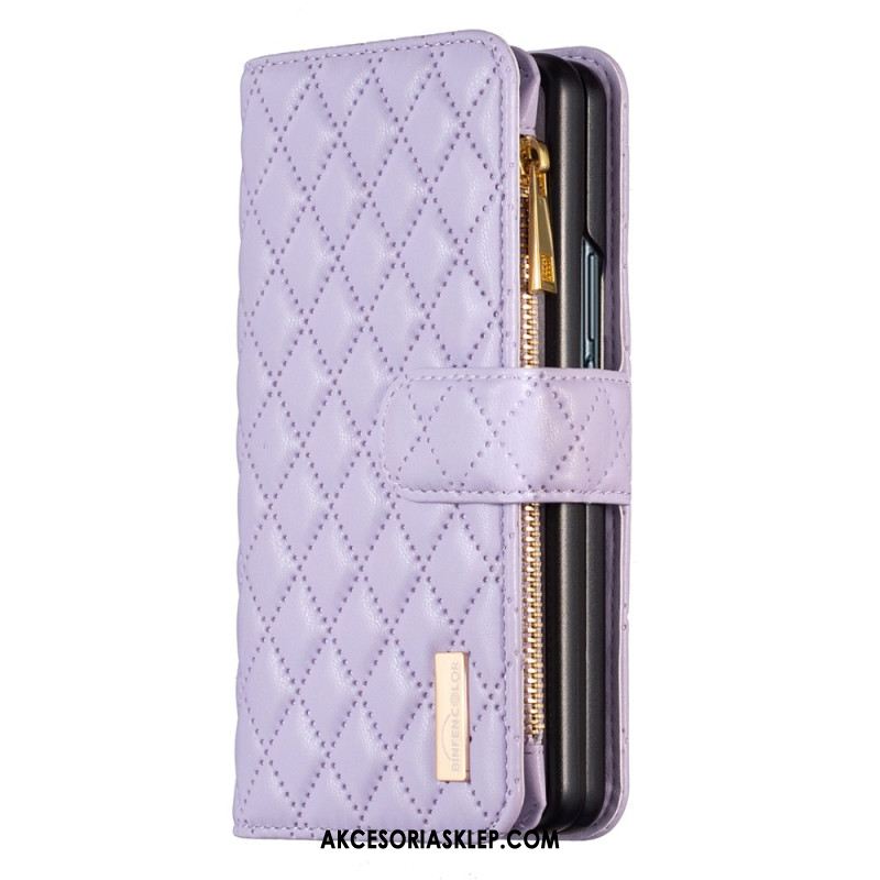 Etui Folio Samsung Galaxy Z Fold 5 Pikowana W Stylu Binfen Color Style Etui Ochronne