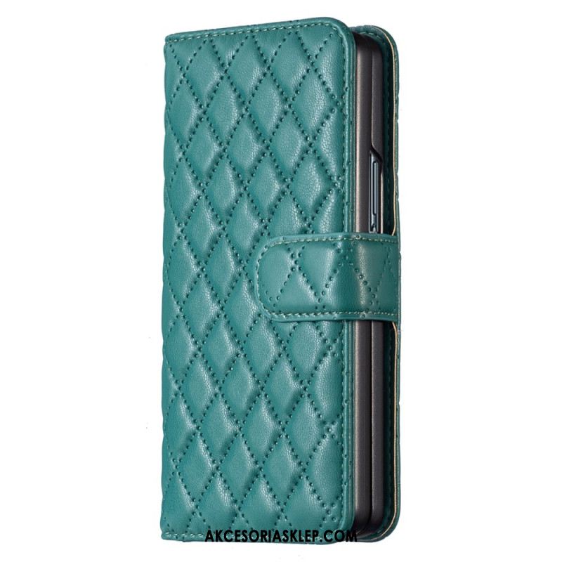 Etui Folio Samsung Galaxy Z Fold 6 Pikowane Etui Ochronne