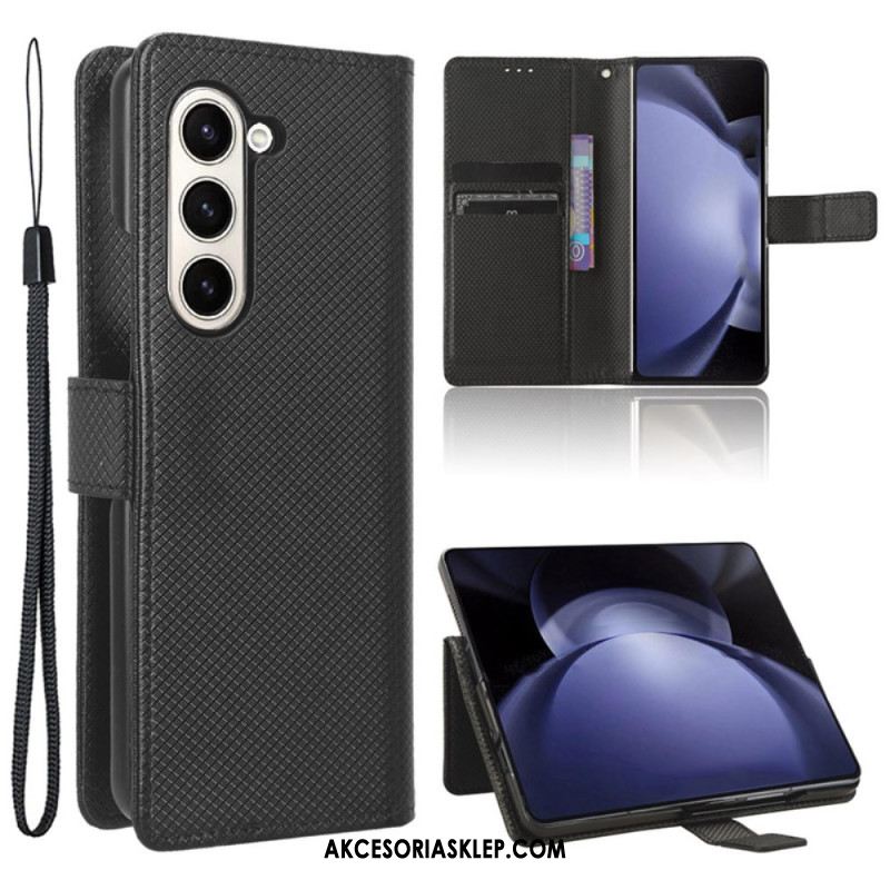 Etui Folio Samsung Galaxy Z Fold 6 Punkty Za Pasek Etui Ochronne