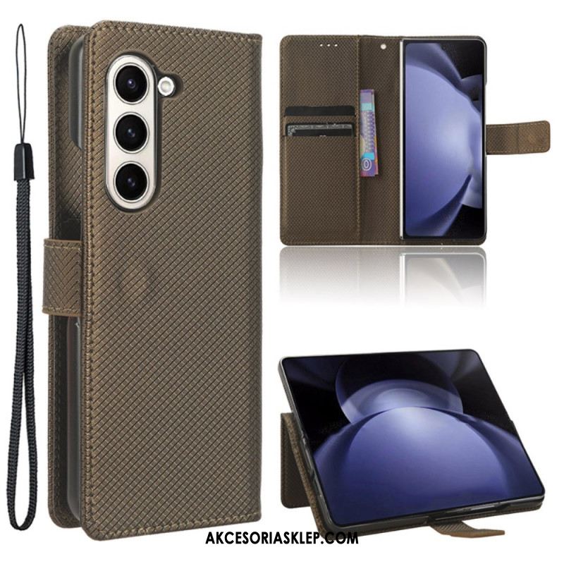 Etui Folio Samsung Galaxy Z Fold 6 Punkty Za Pasek Etui Ochronne