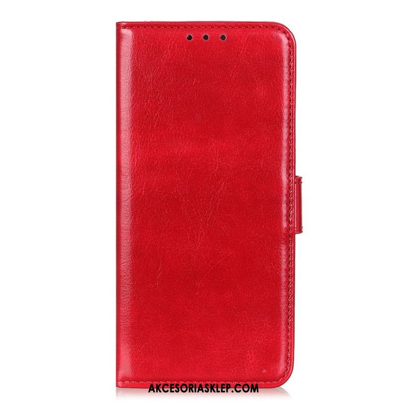 Etui Folio Sony Xperia 1 Vi Imitacja Skóry Lakierowanej Etui Ochronne