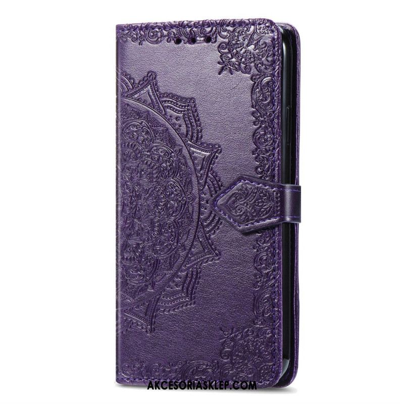 Etui Folio Sony Xperia 10 Vi Barokowa Mandala Z Paskiem Etui Ochronne