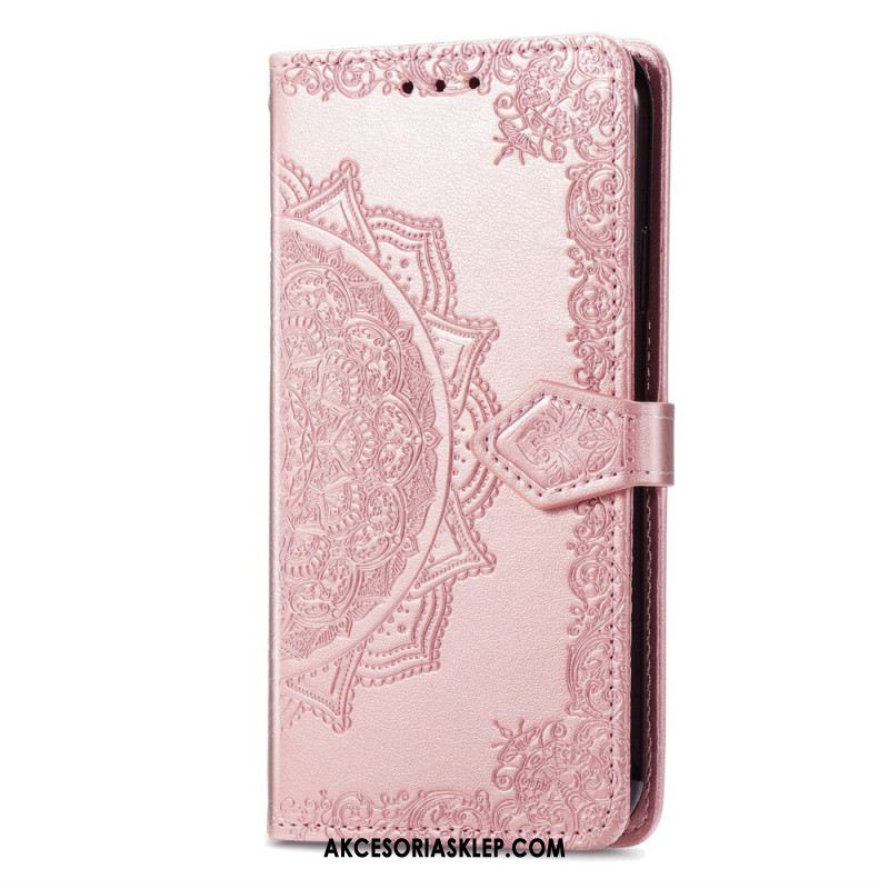 Etui Folio Sony Xperia 10 Vi Barokowa Mandala Z Paskiem Etui Ochronne