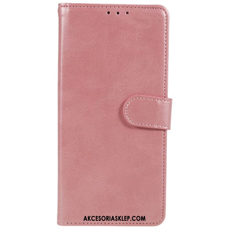 Etui Folio Xiaomi 14 Pro Efekt Skóry Z Paskiem