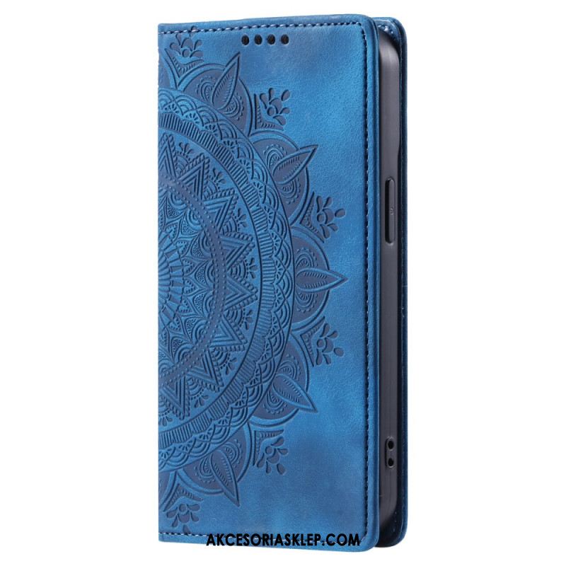 Etui Folio Xiaomi 14 Pro Efekt Zamszu Mandali