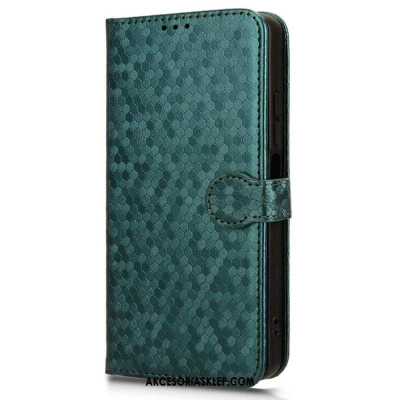 Etui Folio Xiaomi 14 Ultra Błyszczące Kropki Z Paskiem Etui Ochronne