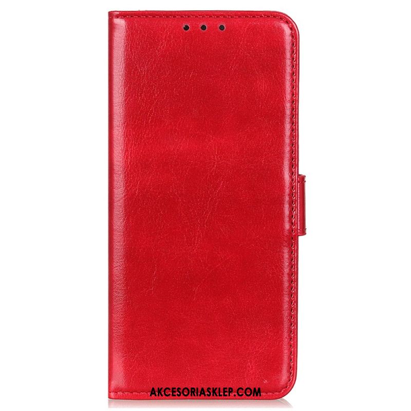 Etui Folio Xiaomi 14 Ultra Imitacja Skóry Lakierowanej Etui Ochronne