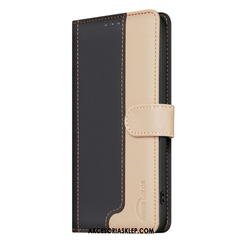 Etui Folio Xiaomi 14t Dwukolorowy Kolor Binfen Etui Ochronne