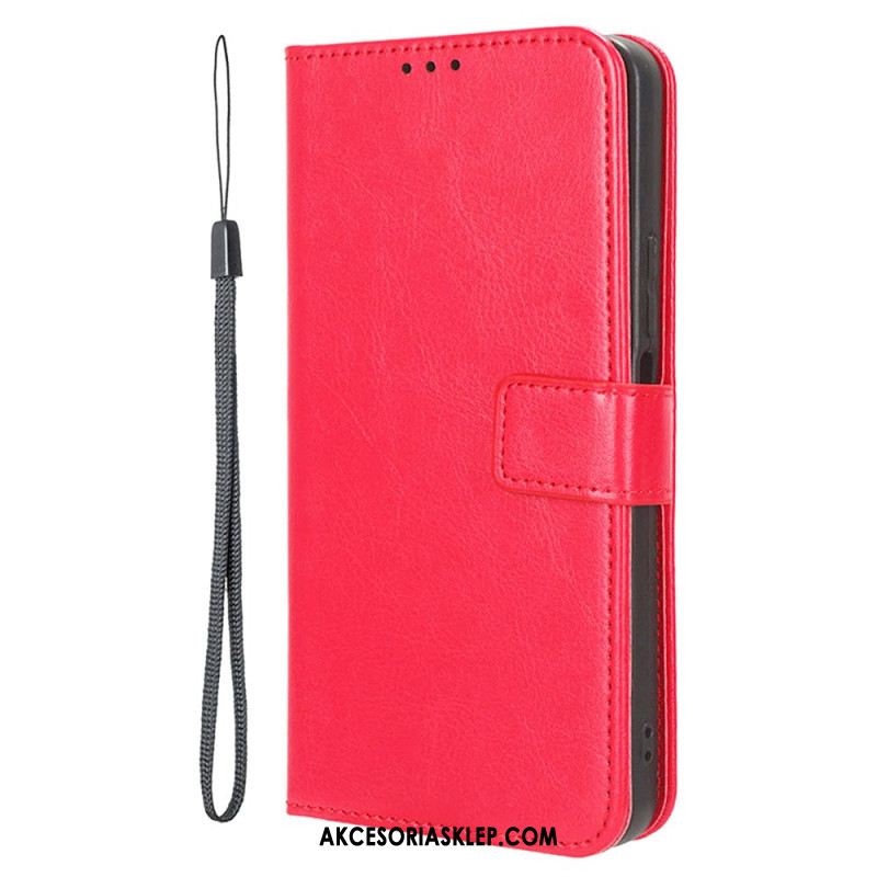 Etui Folio Xiaomi 14t Pro Błyszcząca Sztuczna Skóra