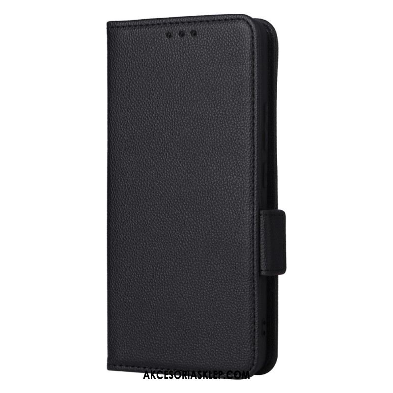 Etui Folio Xiaomi 14t Pro Tekstura Liczi Z Paskiem Etui Ochronne