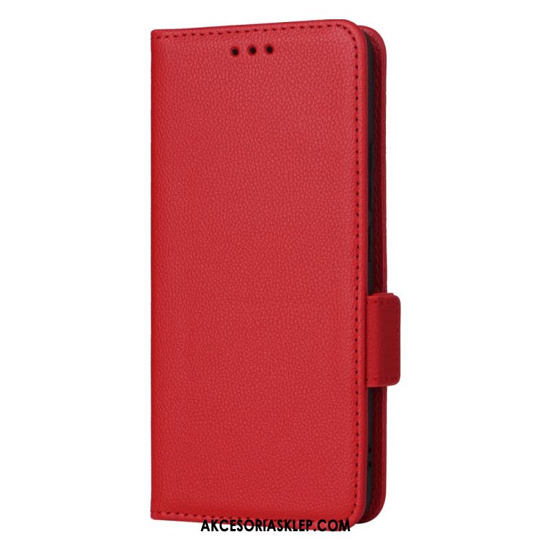 Etui Folio Xiaomi 14t Pro Tekstura Liczi Z Paskiem Etui Ochronne