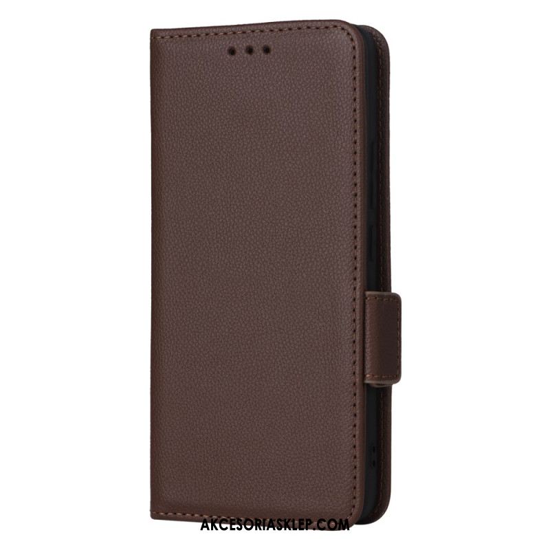 Etui Folio Xiaomi 14t Pro Tekstura Liczi Z Paskiem Etui Ochronne