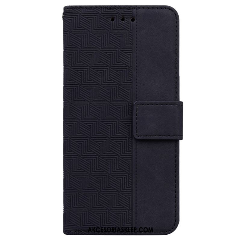 Etui Folio Xiaomi 14t Pro Tkany Wzór Etui Ochronne