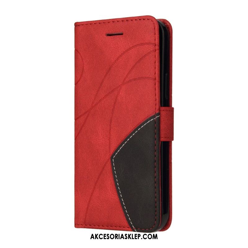 Etui Folio Xiaomi Redmi Note 13 4g Dwukolorowy Zygzak