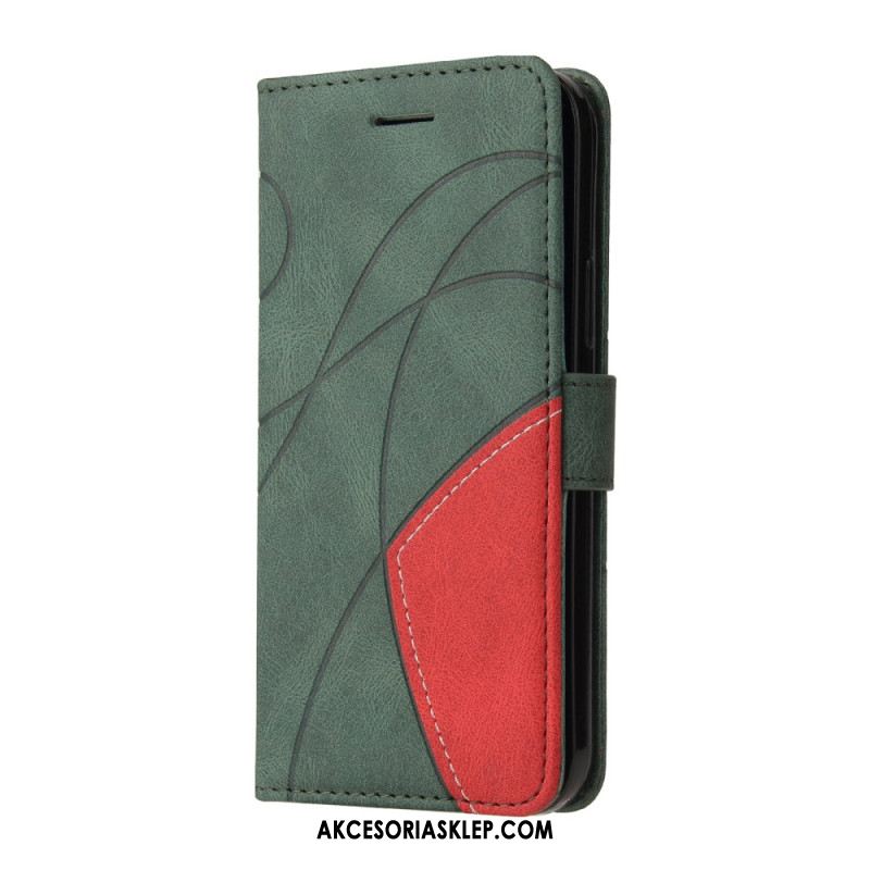 Etui Folio Xiaomi Redmi Note 13 4g Dwukolorowy Zygzak