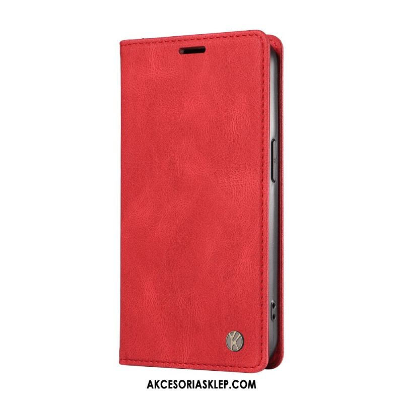 Etui Folio Xiaomi Redmi Note 13 4g Efekt Zamszu Yikatu