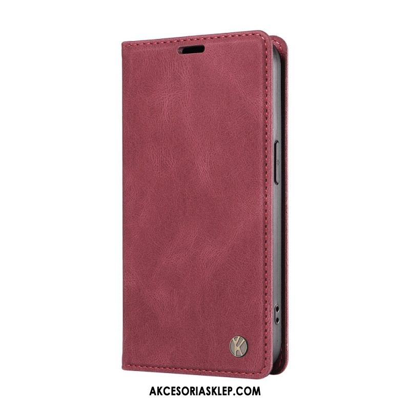 Etui Folio Xiaomi Redmi Note 13 4g Efekt Zamszu Yikatu