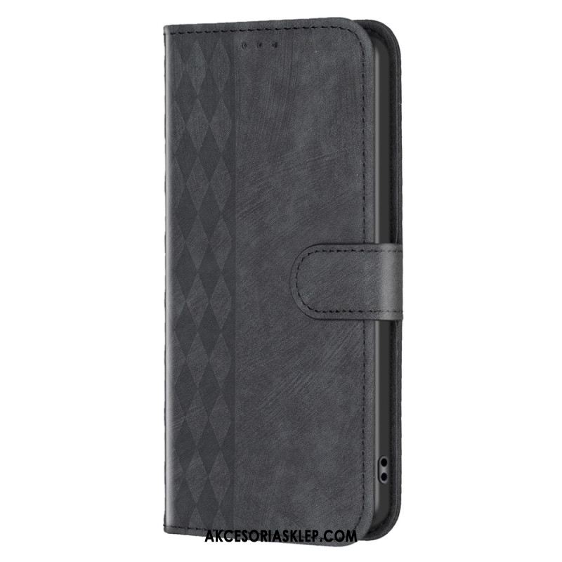 Etui Folio Xiaomi Redmi Note 13 4g Fryz Diamentowy Etui Ochronne