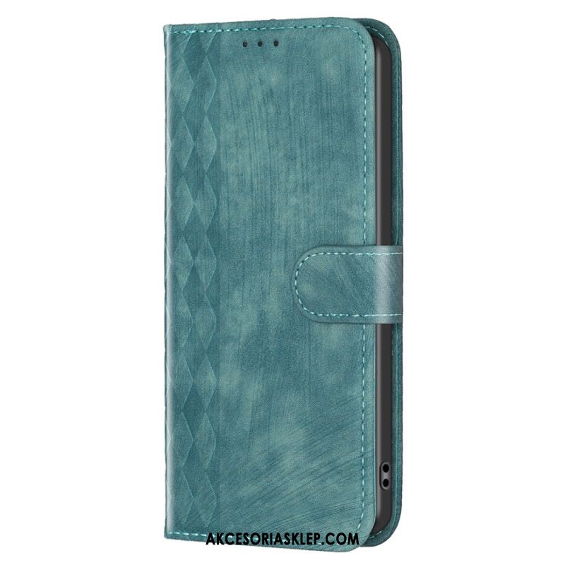 Etui Folio Xiaomi Redmi Note 13 4g Fryz Diamentowy Etui Ochronne