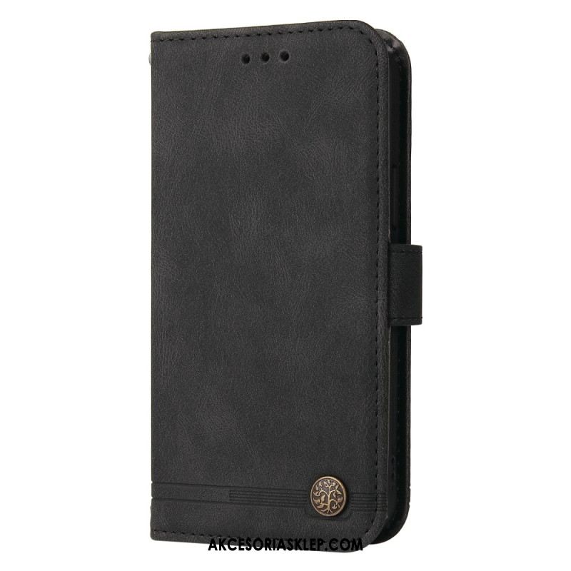 Etui Folio Xiaomi Redmi Note 13 4g Ozdobny Nit Do Paska