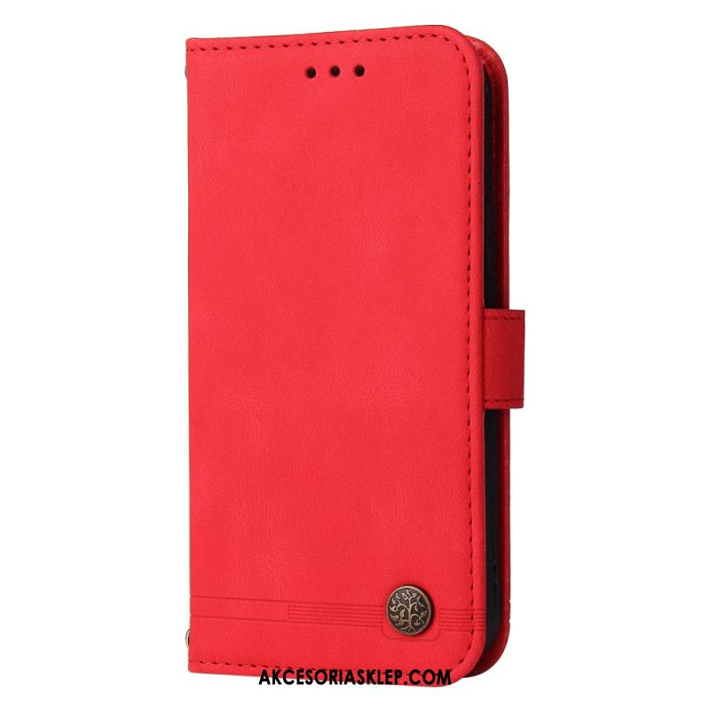 Etui Folio Xiaomi Redmi Note 13 4g Ozdobny Nit Do Paska