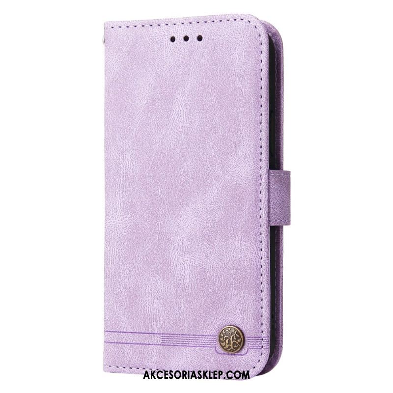 Etui Folio Xiaomi Redmi Note 13 4g Ozdobny Nit Do Paska