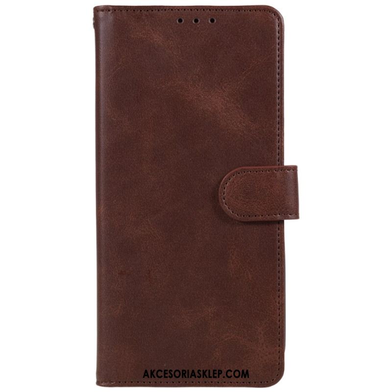 Etui Folio Xiaomi Redmi Note 13 5g Efekt Skóry Z Paskiem