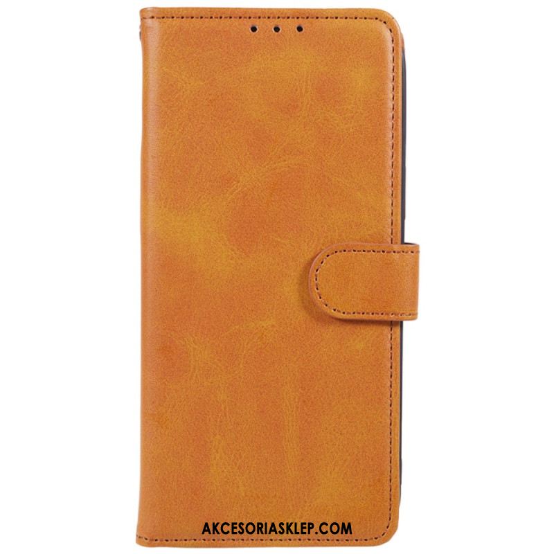 Etui Folio Xiaomi Redmi Note 13 5g Efekt Skóry Z Paskiem