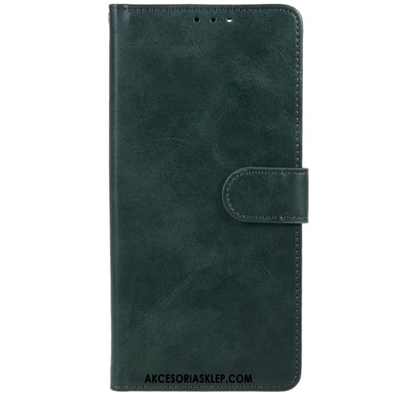 Etui Folio Xiaomi Redmi Note 13 5g Efekt Skóry Z Paskiem