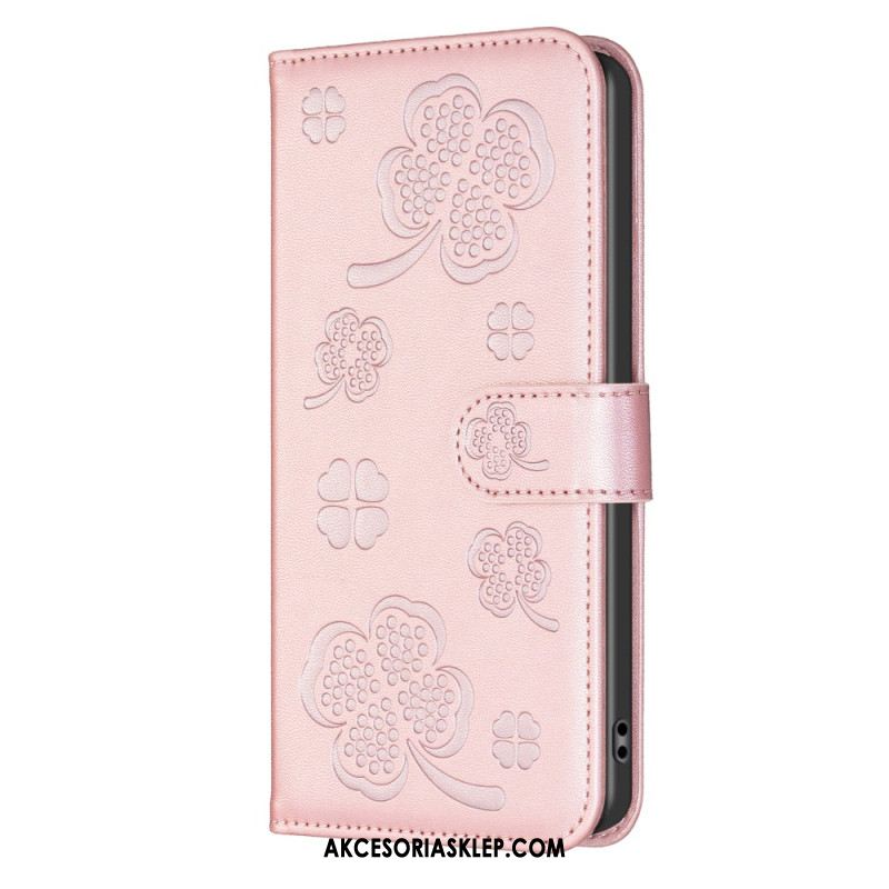 Etui Folio Xiaomi Redmi Note 13 5g Koniczyny Etui Ochronne