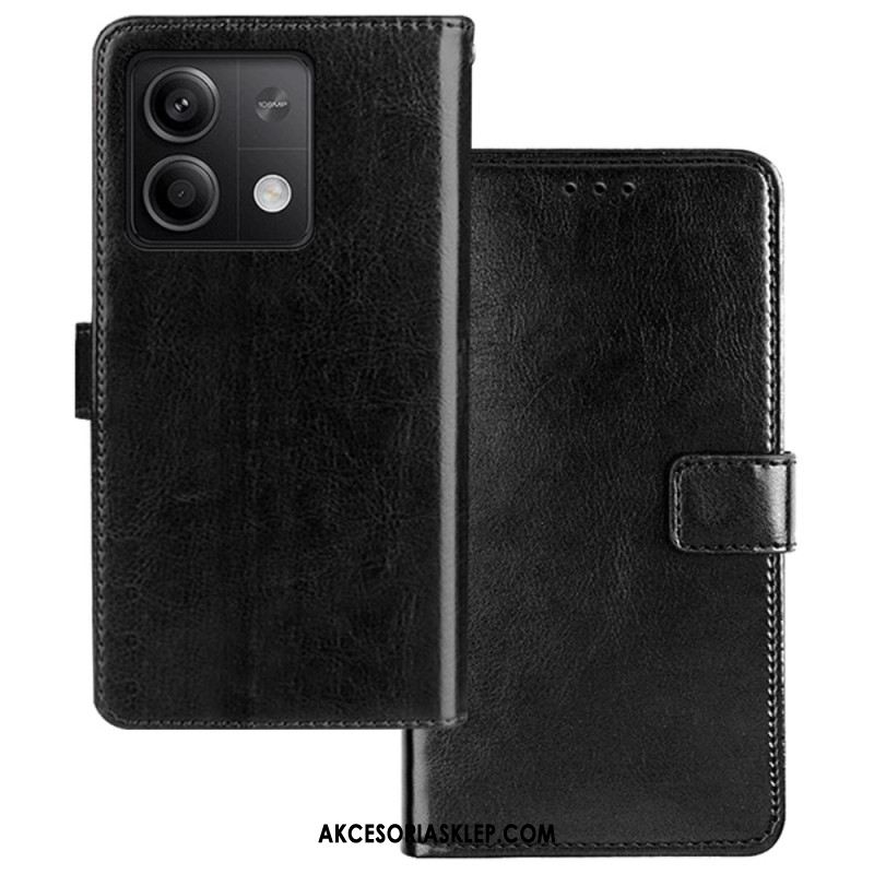 Etui Folio Xiaomi Redmi Note 13 5g Sztuczna Skóra Idewei Etui Ochronne