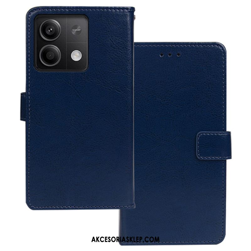 Etui Folio Xiaomi Redmi Note 13 5g Sztuczna Skóra Idewei Etui Ochronne