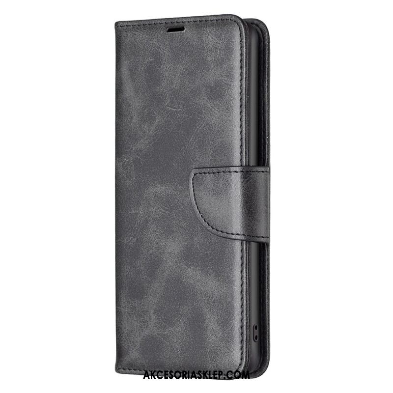 Etui Folio Xiaomi Redmi Note 13 Pro 4g Efekt Skóry Z Paskiem Etui Ochronne