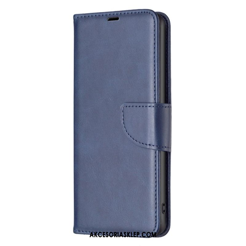 Etui Folio Xiaomi Redmi Note 13 Pro 4g Efekt Skóry Z Paskiem Etui Ochronne