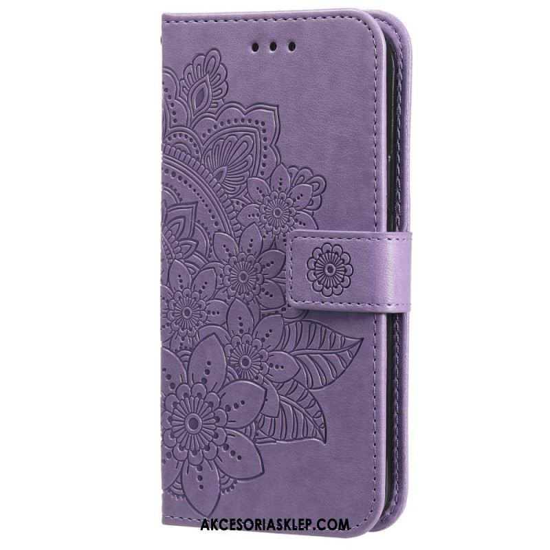 Etui Folio Xiaomi Redmi Note 13 Pro 5g Mandala Ze Smyczą Etui Ochronne