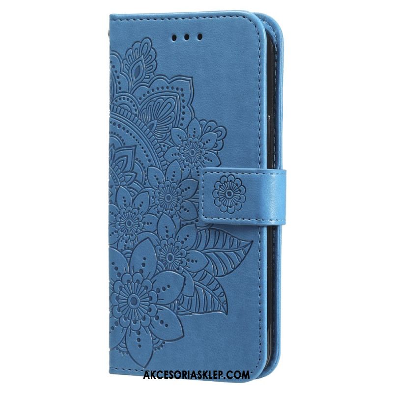 Etui Folio Xiaomi Redmi Note 13 Pro 5g Mandala Ze Smyczą Etui Ochronne