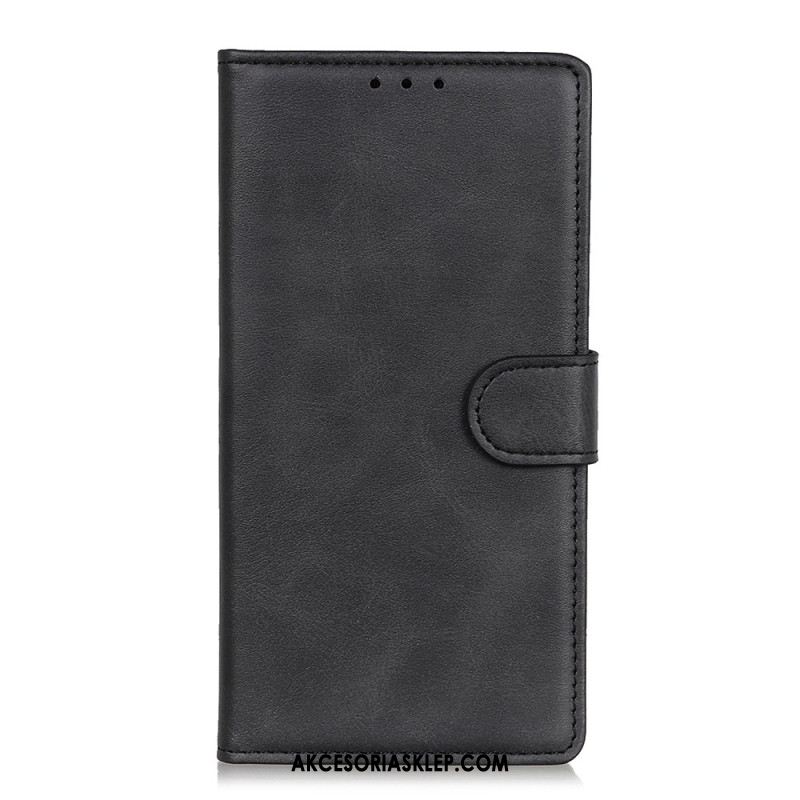 Etui Folio Xiaomi Redmi Note 13 Pro 5g Matowa Sztuczna Skóra Etui Ochronne