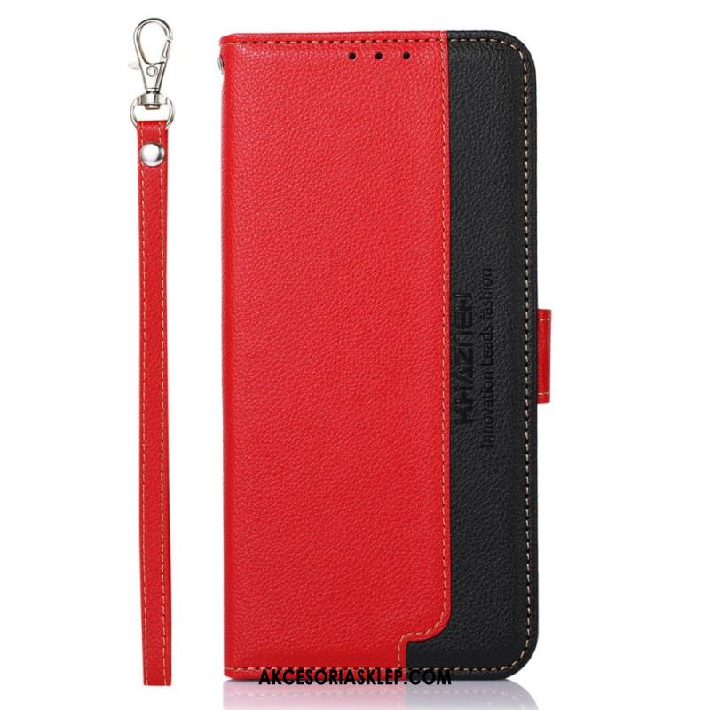 Etui Folio Xiaomi Redmi Note 13 Pro Plus 5g Dwukolorowa Blokada Rfid Khazneh