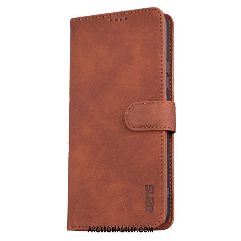 Etui Folio Xiaomi Redmi Note 13 Pro Plus 5g Efekt Skóry Azns Etui Ochronne