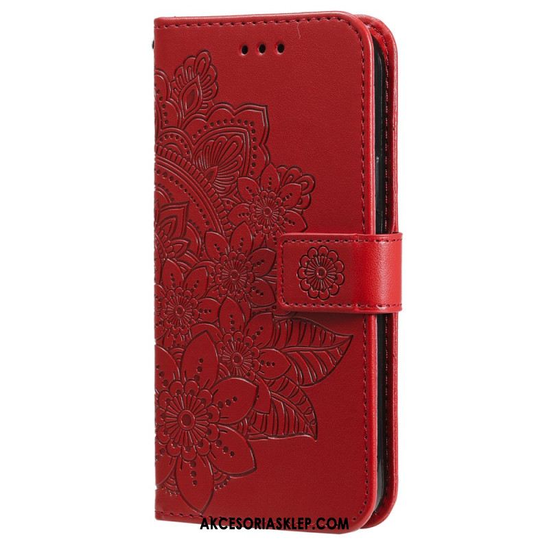 Etui Folio Xiaomi Redmi Note 13 Pro Plus 5g Kwiatowy Wzór Z Paskiem