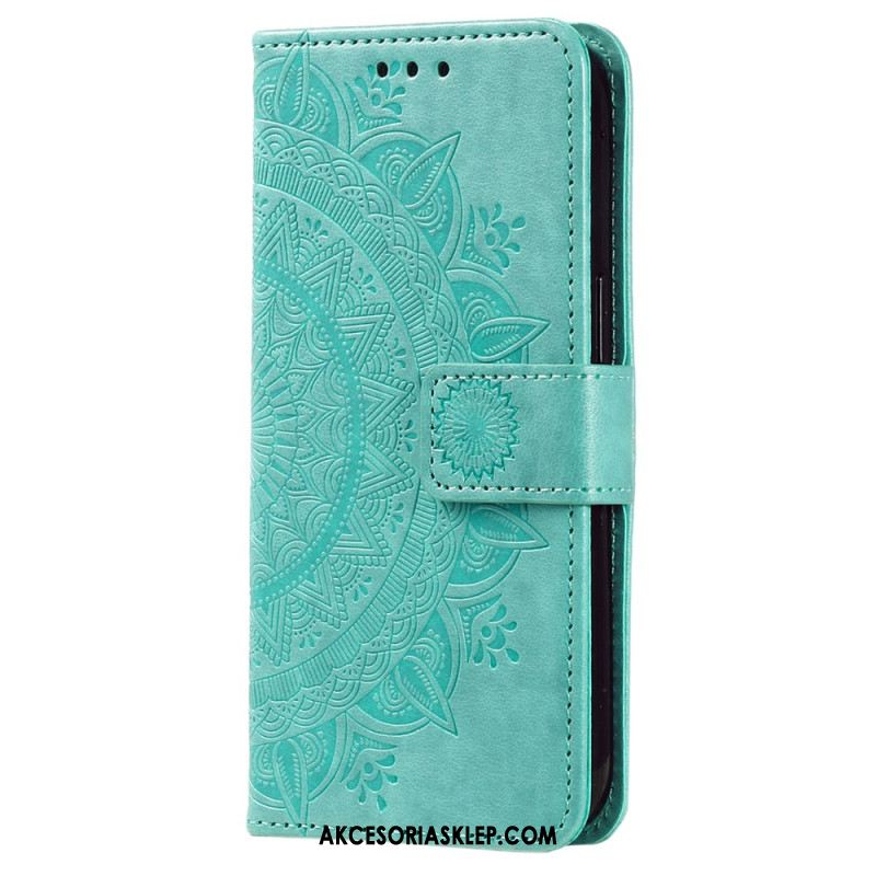 Etui Folio Xiaomi Redmi Note 13 Pro Plus 5g Mandala Słońce Z Paskiem Etui Ochronne